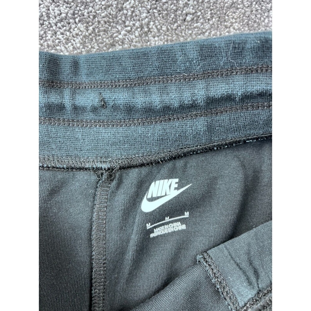 Nike Sweatpants Women Medium Capri Wide Leg Sportswear Tech Fleece Pant‎ Black - Picture 5 of 13